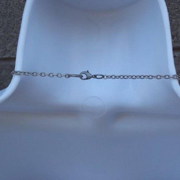 Handmade Statement Necklace With Lilac Agate Silver Tone Chains Purple Beads - Picture 7 of 16